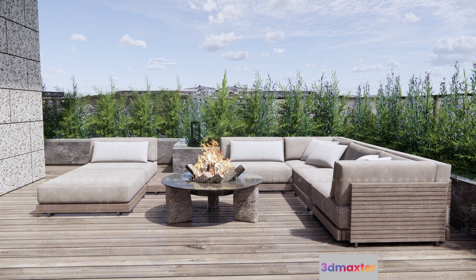 A Cozy Outdoor Living Space 3D Model - 15889 - VRAY Render