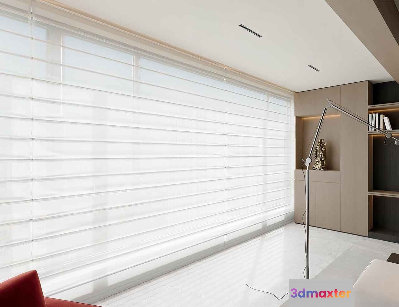 Modern White Blinds 3D Model - 4884 - VRAY Render