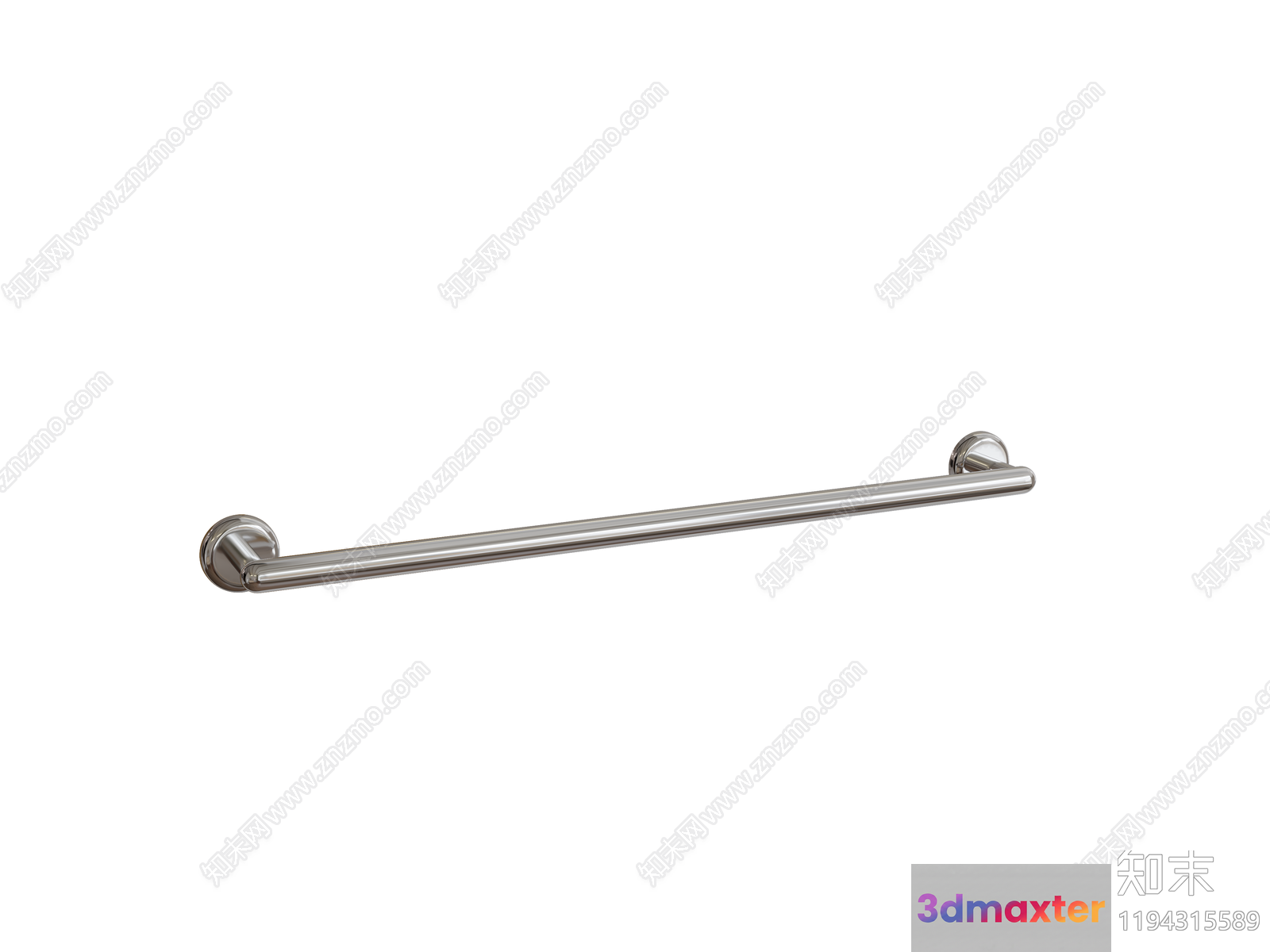 A Metal Grab Bar 3D Model - 15901 - VRAY Render