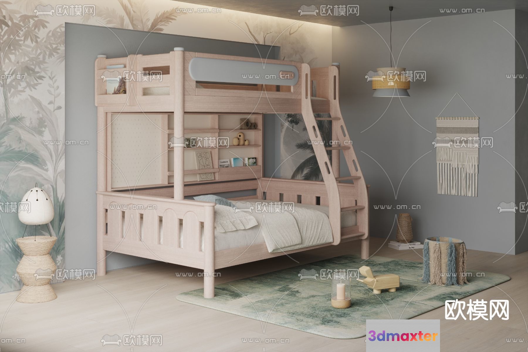 Cozy Children'S Bedroom 3D Model - 3045 - CORONA Render