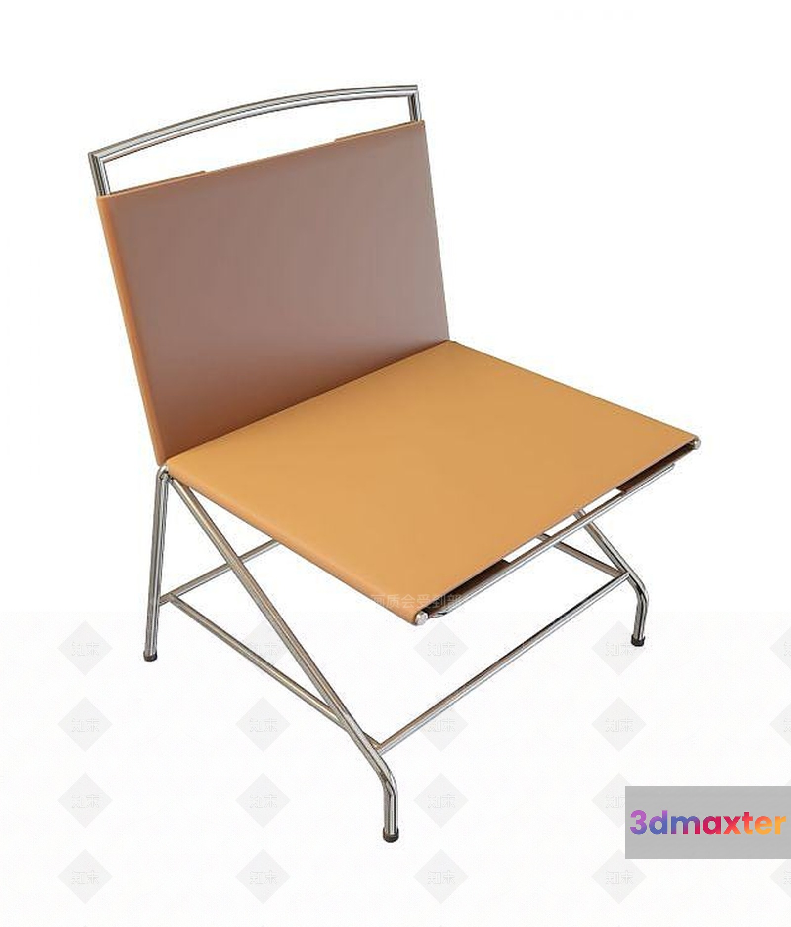 Brown And Silver Chair 3D Model - 11241 - VRAY Render