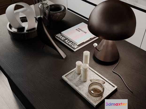 Modern Desk Setup 3D Model - 16013 - VRAY Render