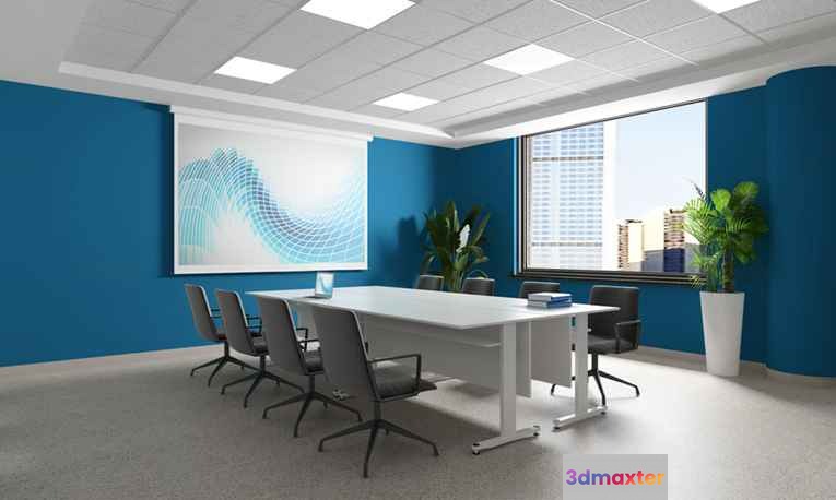 Modern Conference Room 3D Model - 17632 - VRAY Render