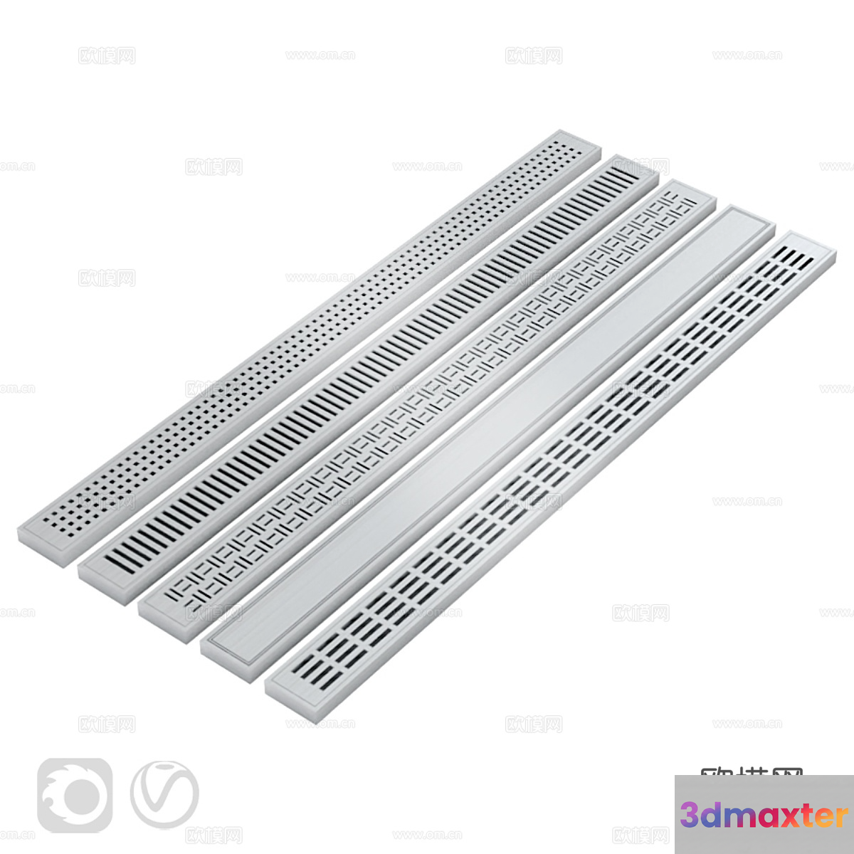 Metal Vent Grates 3D Model - 5134 - VRAY Render