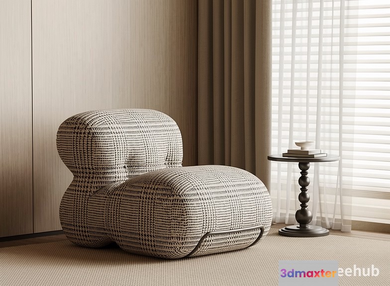 Modern Living Room 3D Model - 6947 - VRAY Render