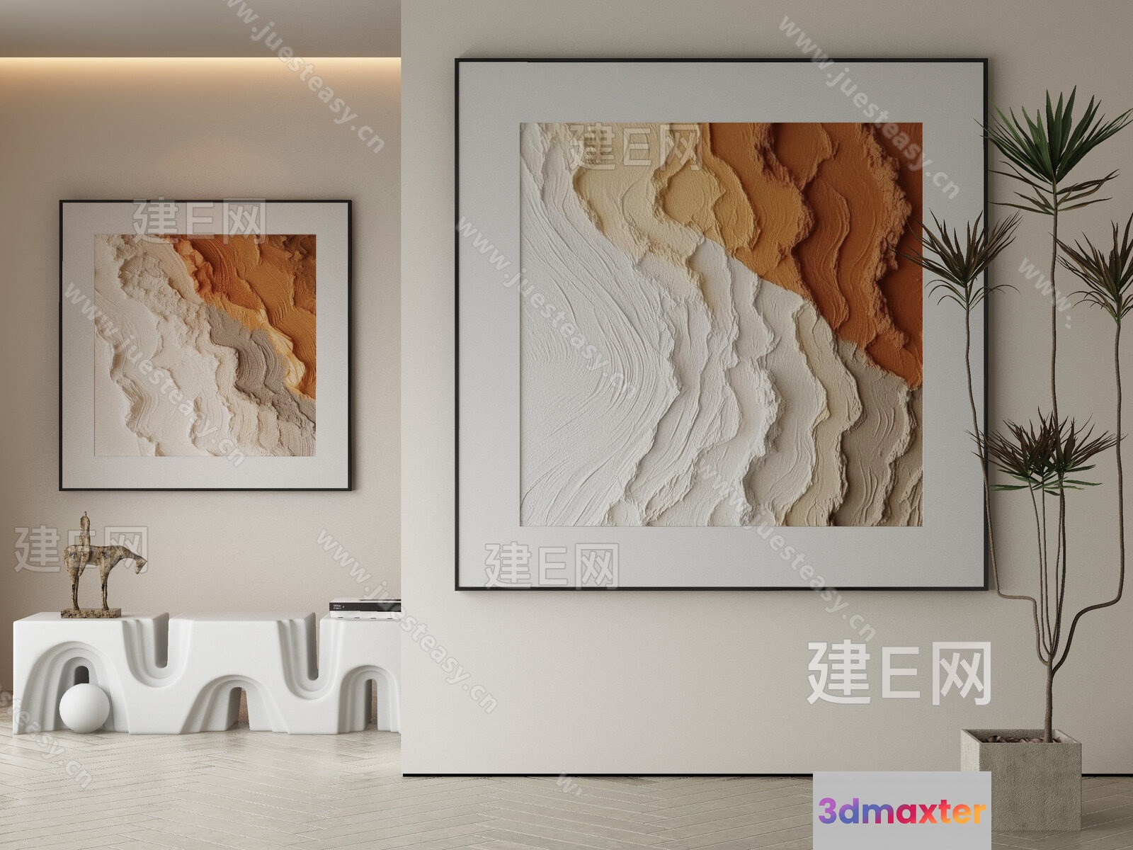 Modern Living Room 3D Model - 22764 - VRAY Render