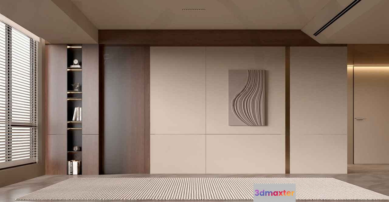 Modern Minimalist Interior 3D Model - 18225 - VRAY Render