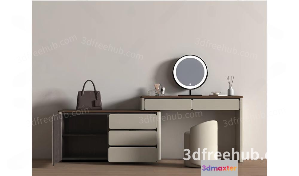 Modern Office Desk 3D Model - 21919 - VRAY Render