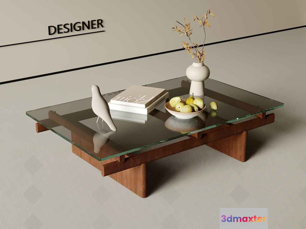 Modern Coffee Table 3D Model - 16824 - VRAY Render