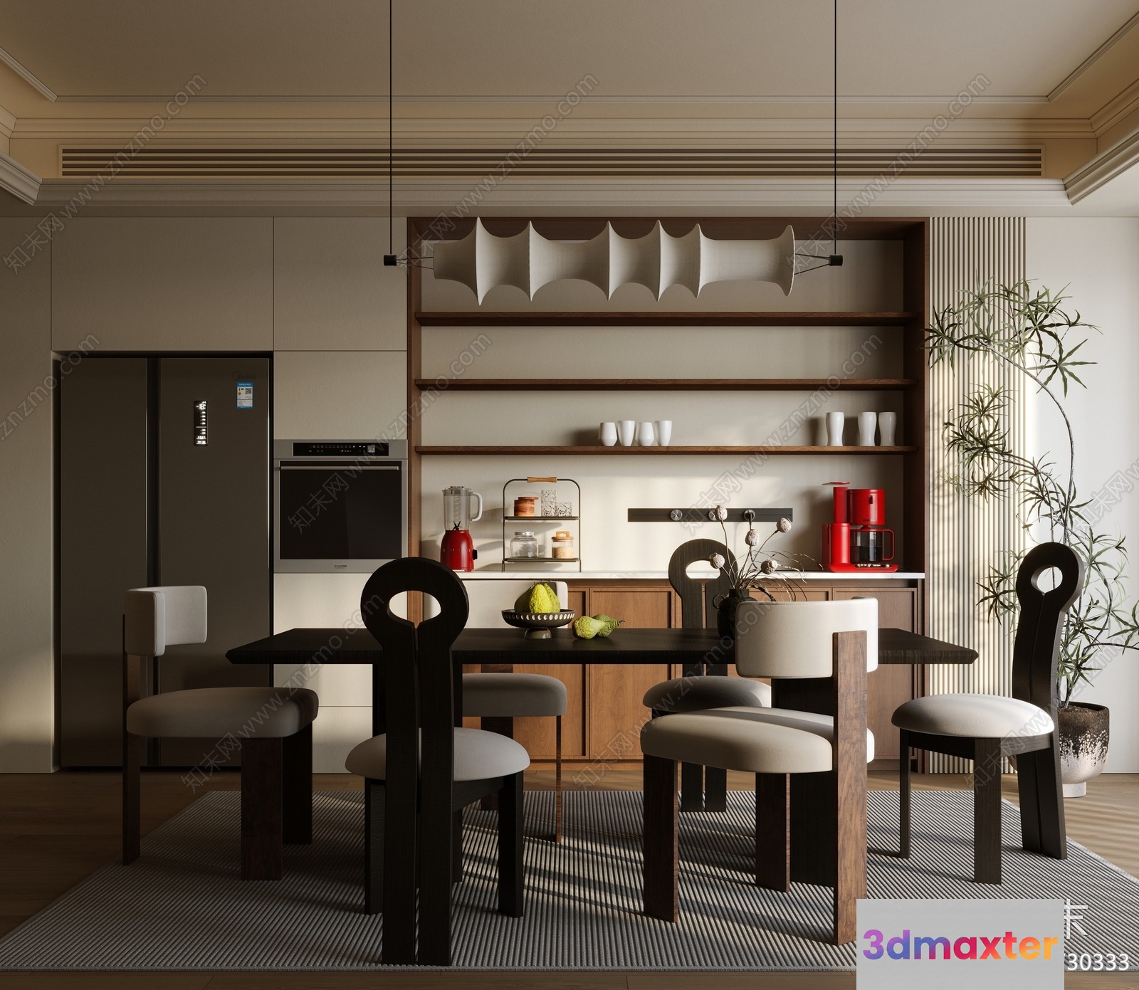Modern Kitchen 3D Model - 8915 - CORONA Render