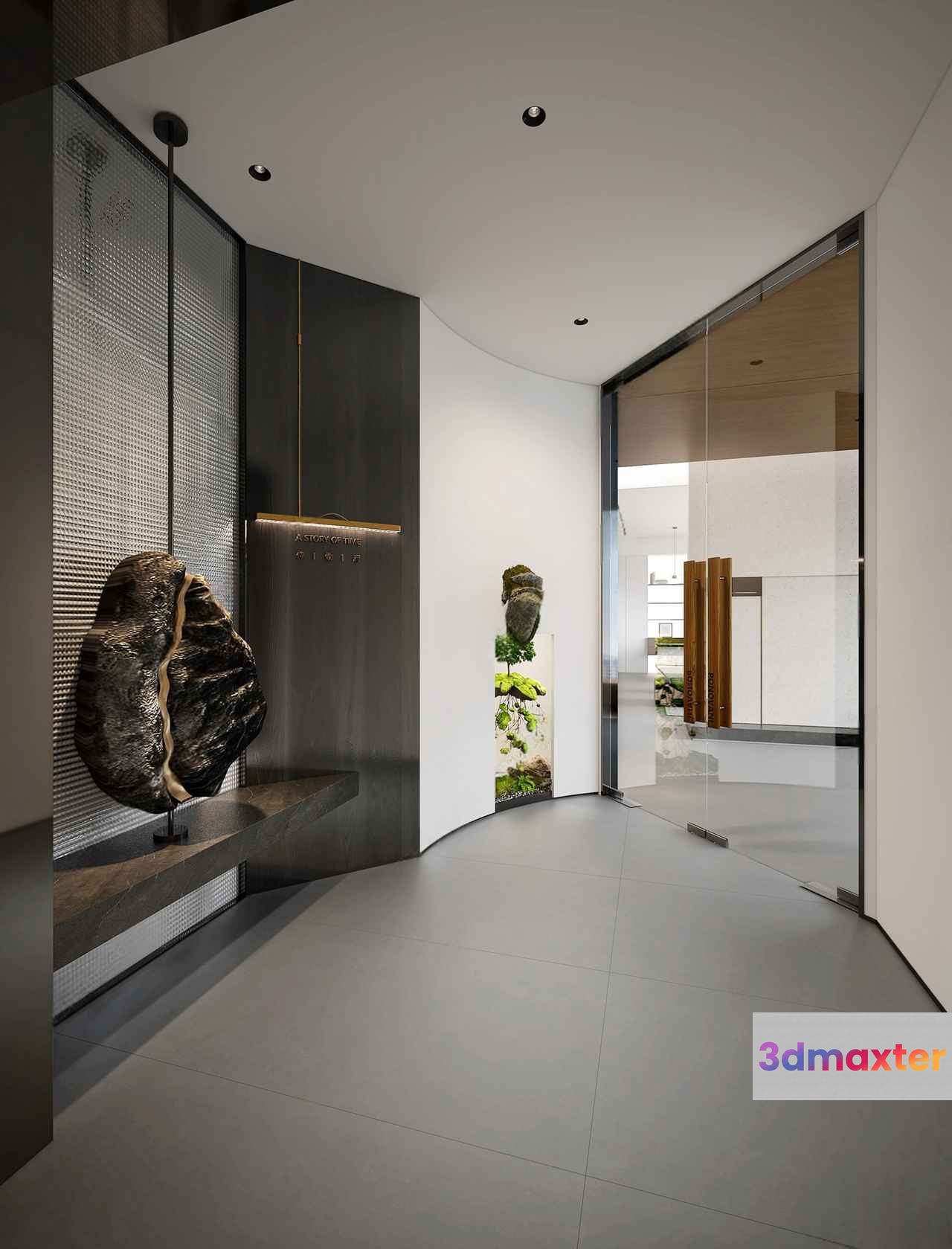 Modern Minimalist Hallway 3D Model - 1121 - CORONA Render