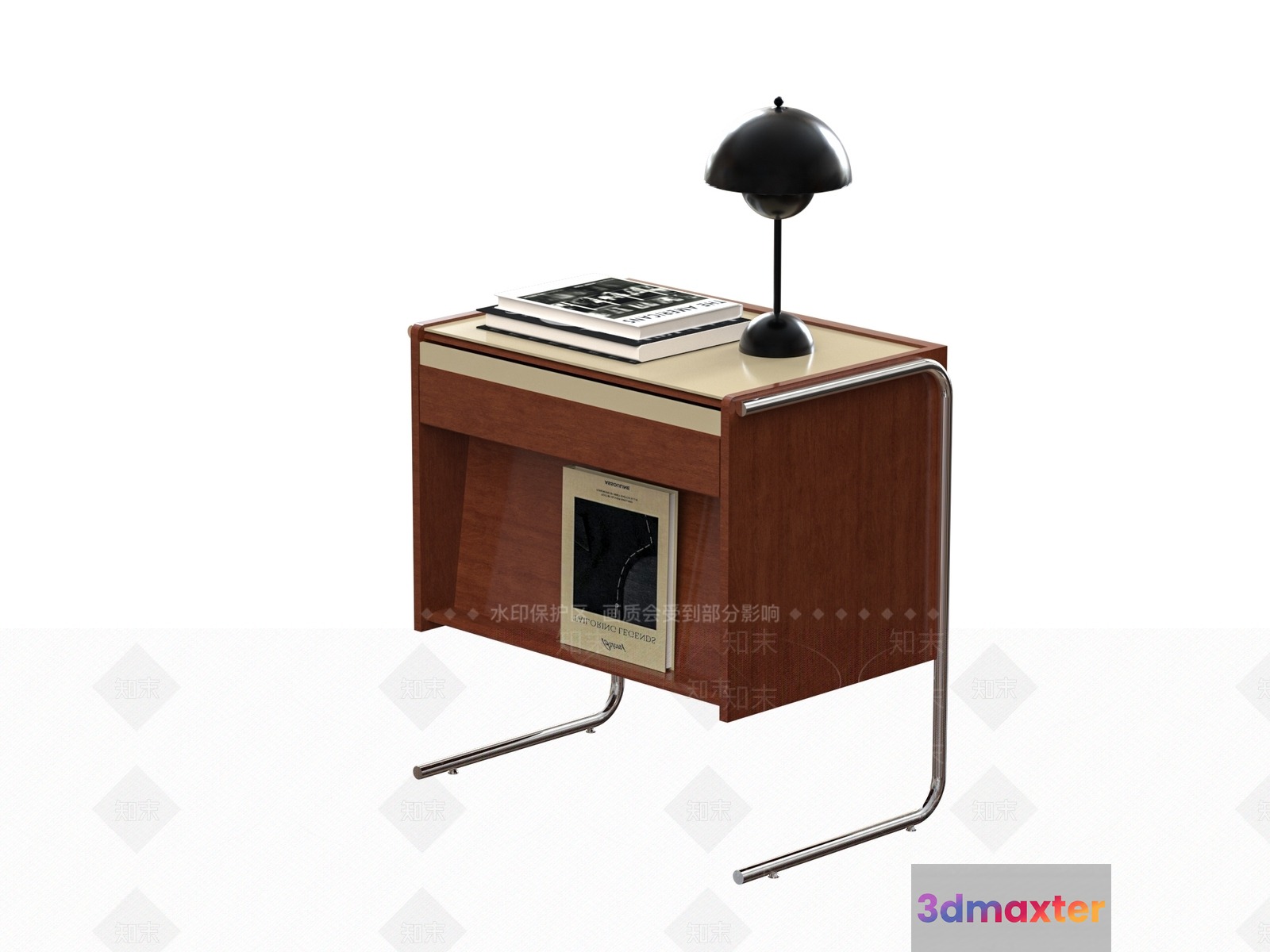 Mid-Century Modern Table Lamp 3D Model - 4131 - VRAY Render