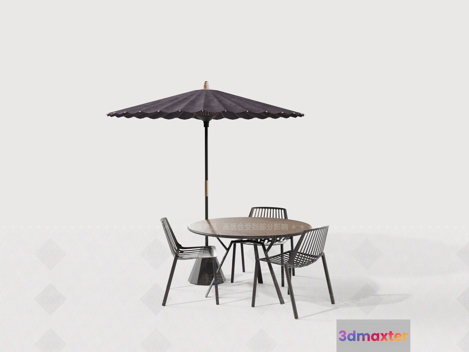 Outdoor Furniture Set 3D Model - 3842 - VRAY Render
