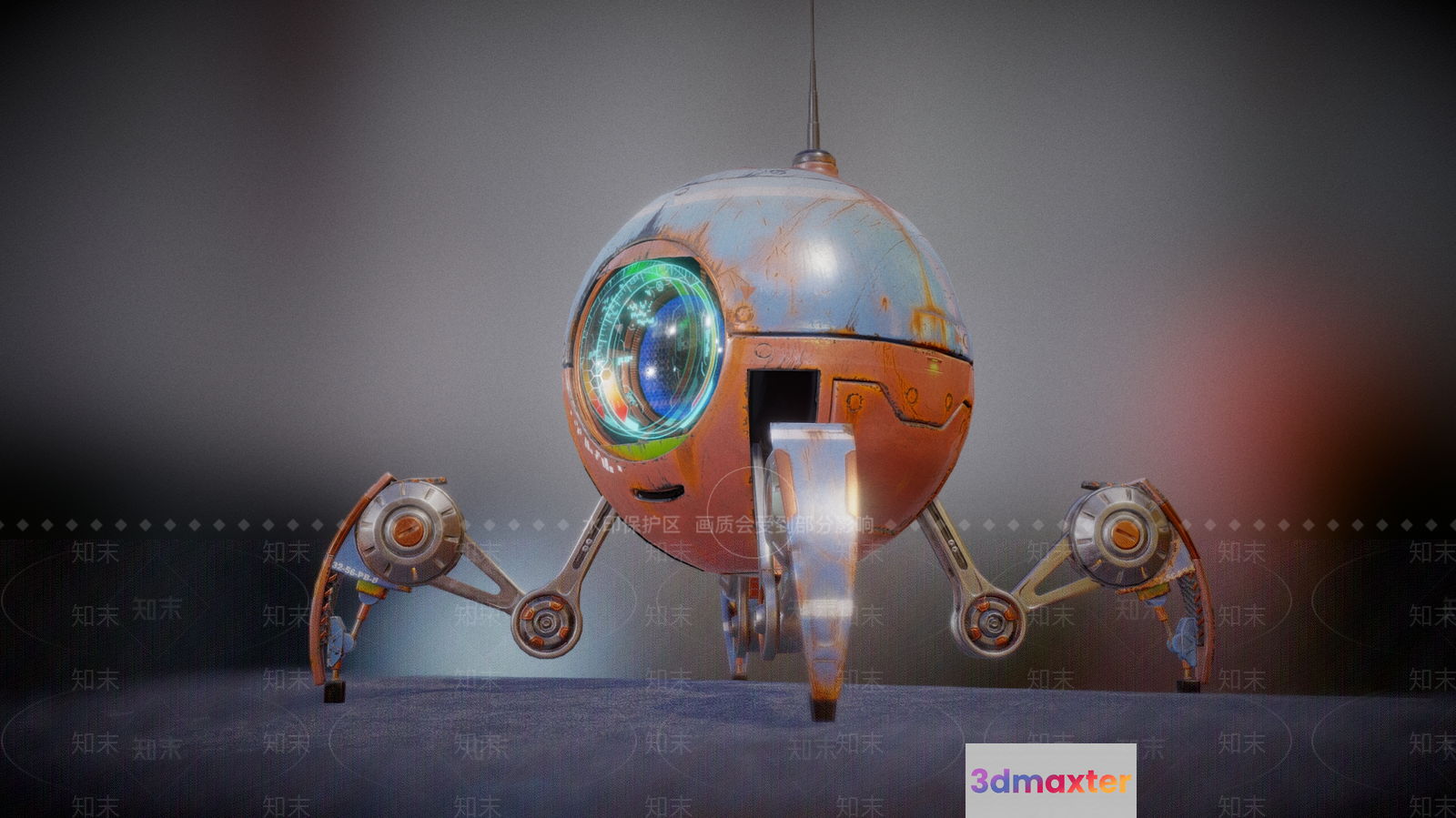 A Futuristic Robot With A Distinctive Design 3D Model - 5471 - VRAY Render