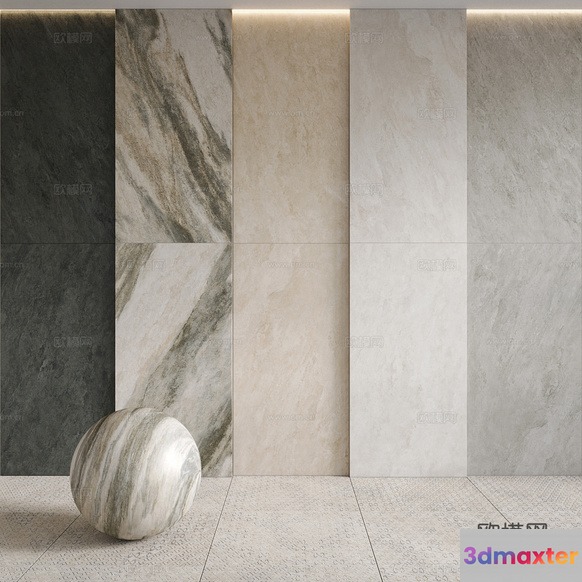 Modern Marble Wall 3D Model - 13481 - CORONA Render