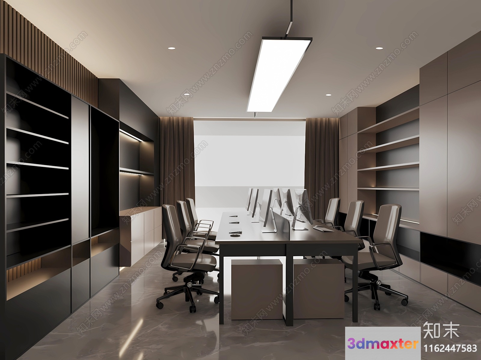 Modern Office Space 3D Model - 9461 - VRAY Render