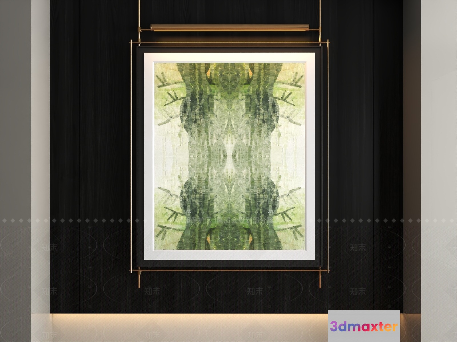 Modern Abstract Art 3D Model - 12540 - VRAY Render