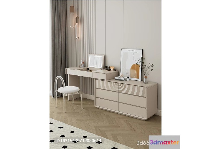 Modern Minimalist Decor 3D Model - 716 - VRAY Render
