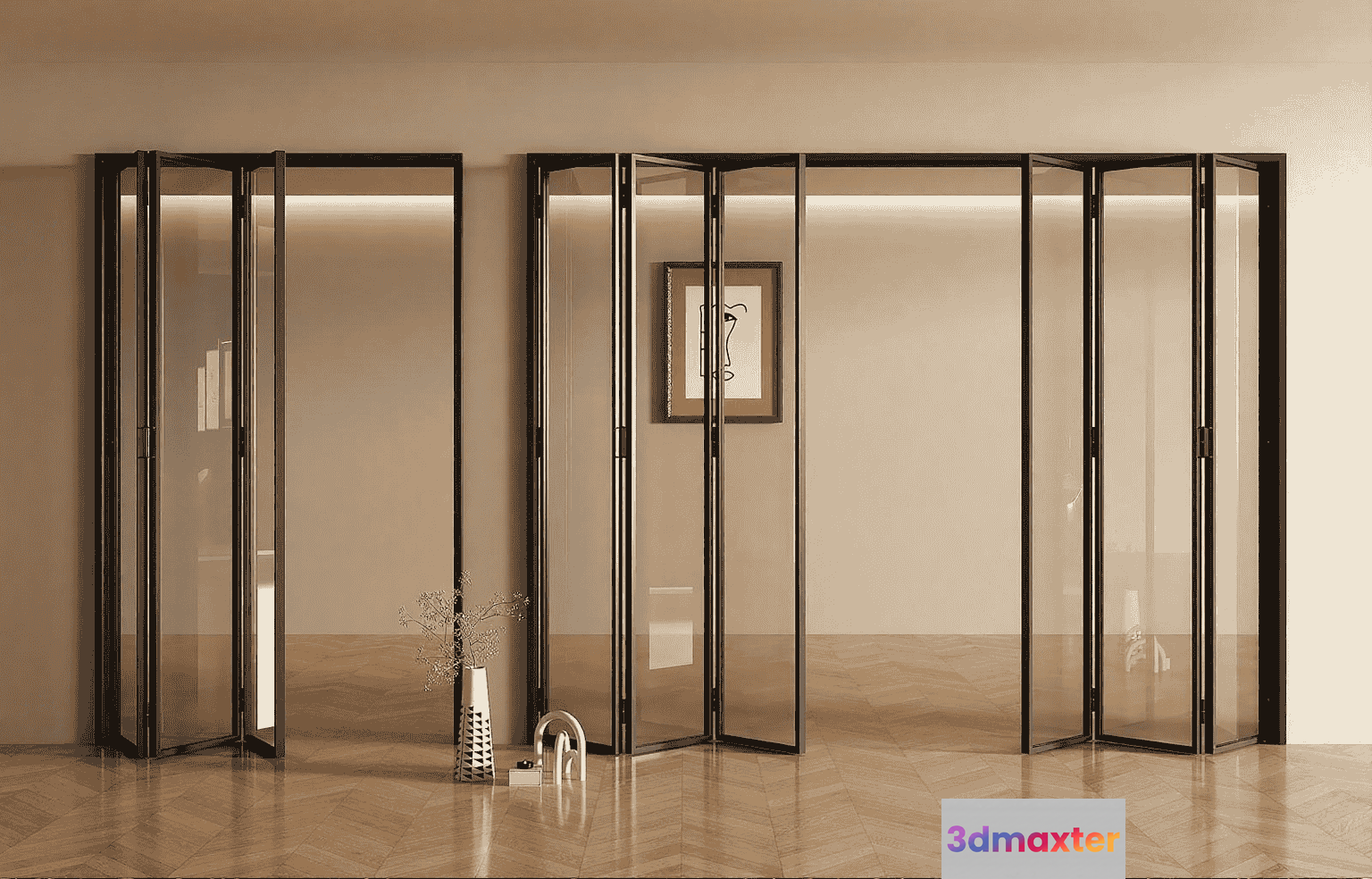 Minimalist Room Divider 3D Model - 10805 - VRAY Render