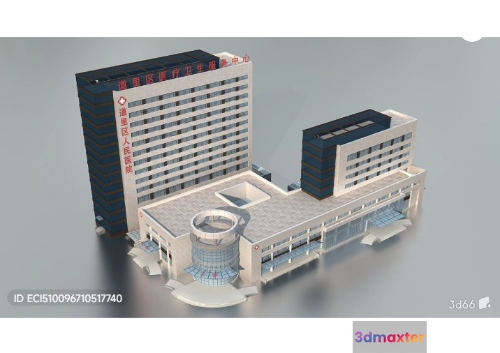 A 3D Rendering Of A Building 3D Model - 9630 - VRAY Render