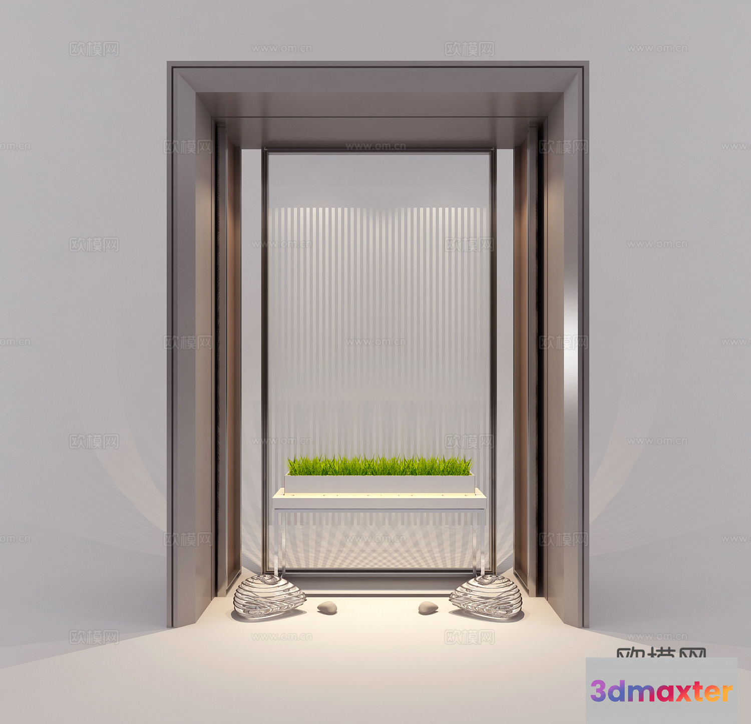 Modern Minimalist Interior Design 3D Model - 12200 - VRAY Render