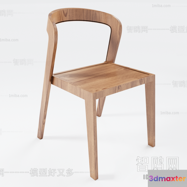 Wooden Dining Chair 3D Model - 15113 - VRAY Render