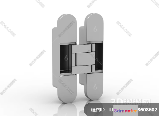 Metal Door Hinge 3D Model - 7404 - VRAY Render