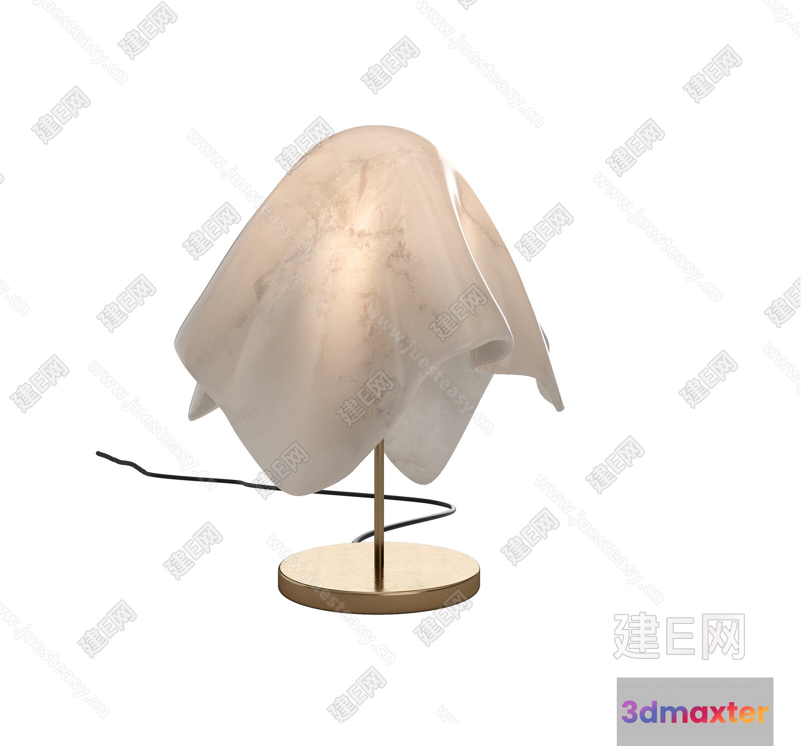Gold Light Fixture 3D Model - 3434 - VRAY Render