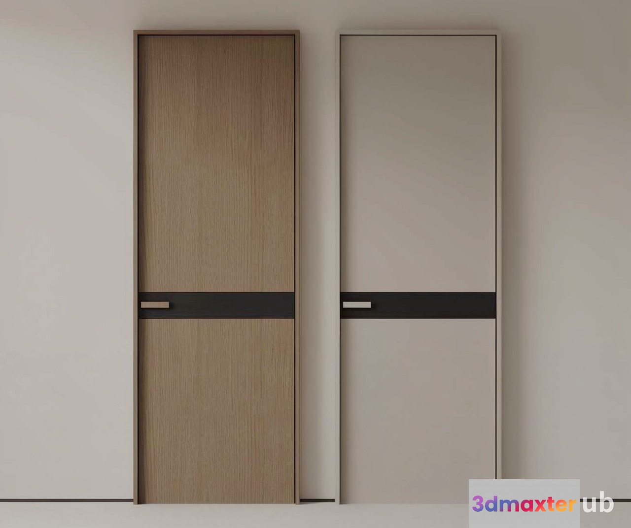 Modern Sliding Doors 3D Model - 20914 - VRAY Render