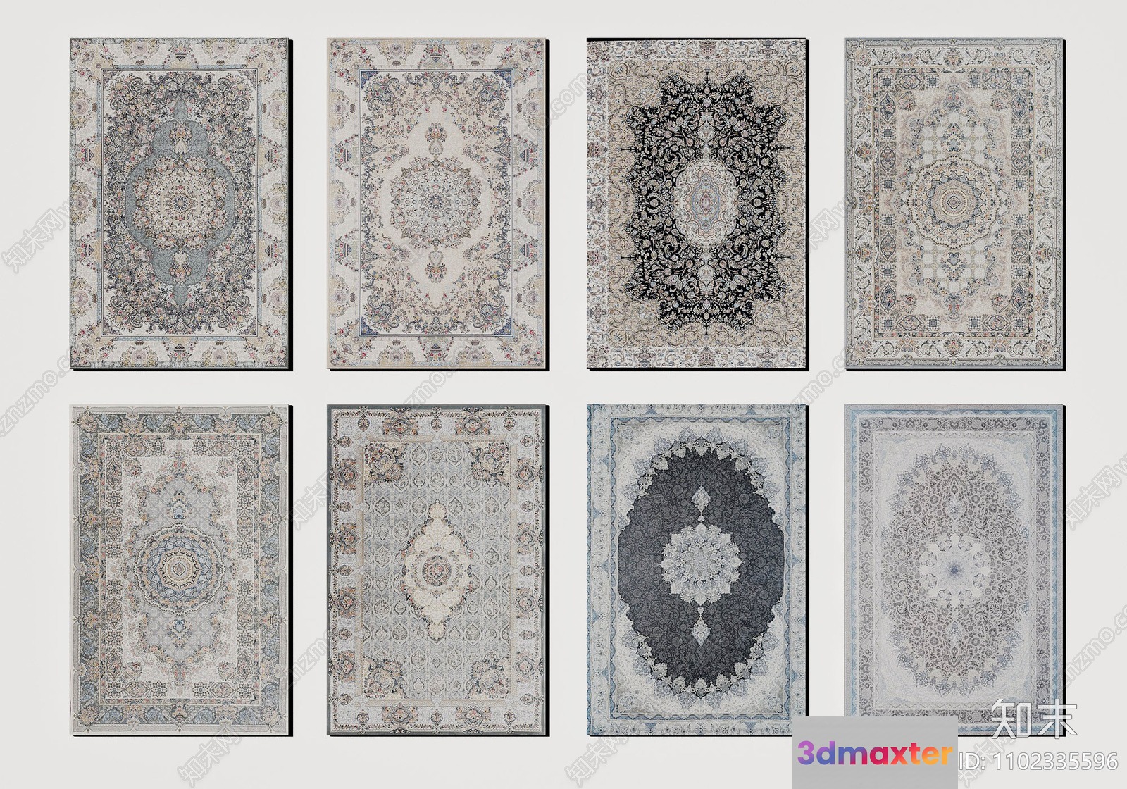A Collection Of Rugs 3D Model - 17687 - VRAY Render