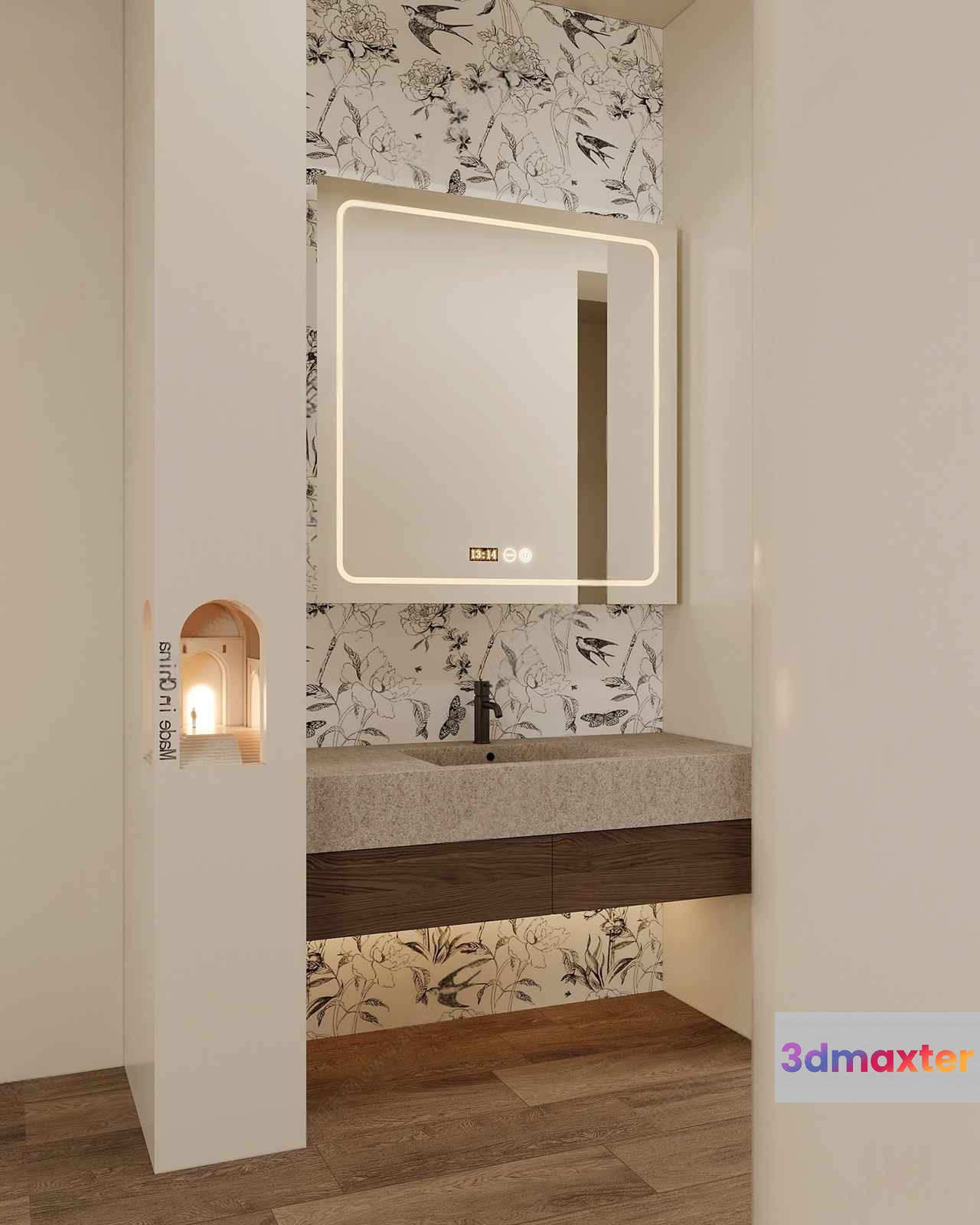 Modern Bathroom Vanity 3D Model - 2747 - VRAY Render