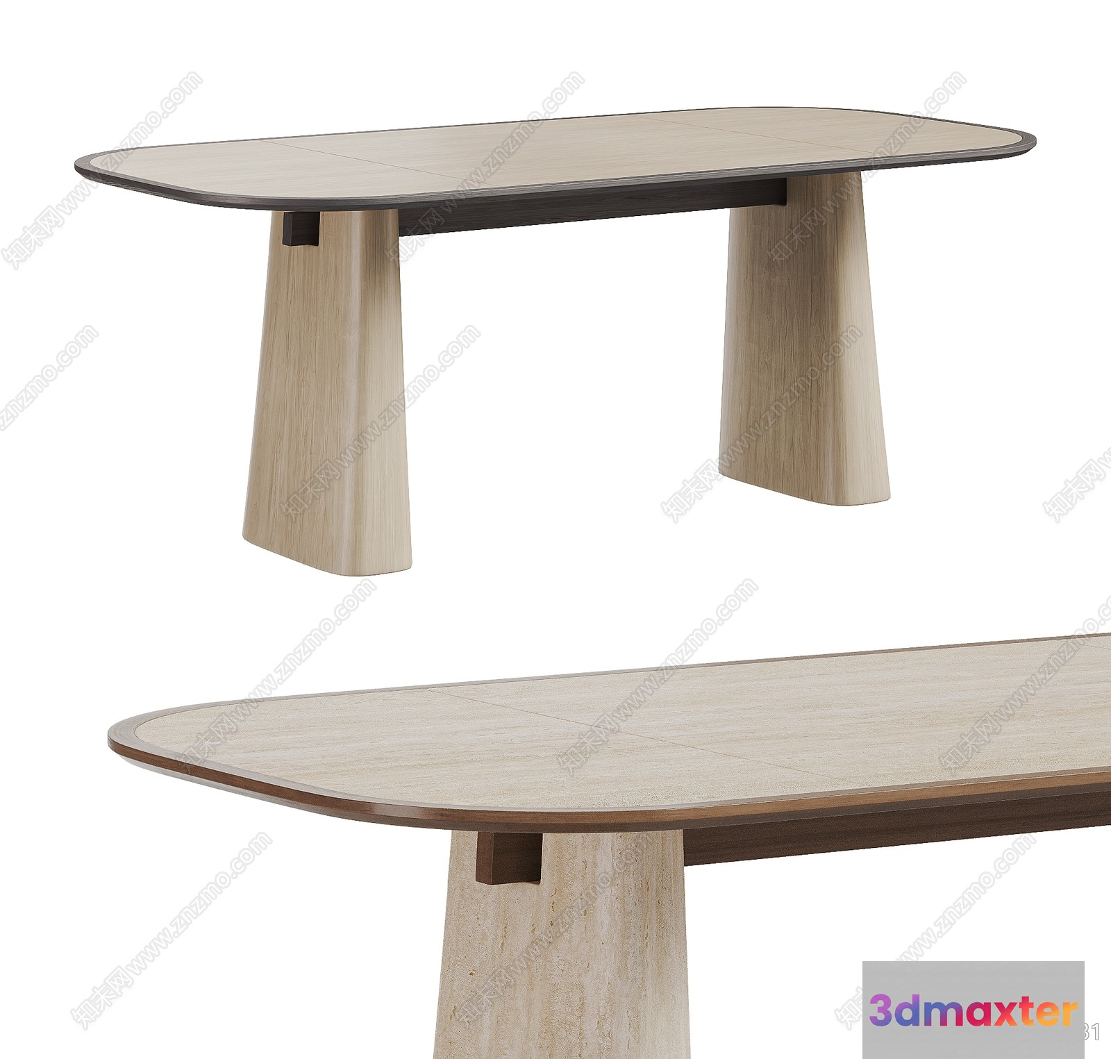 Modern Dining Table 3D Model - 23415 - VRAY Render