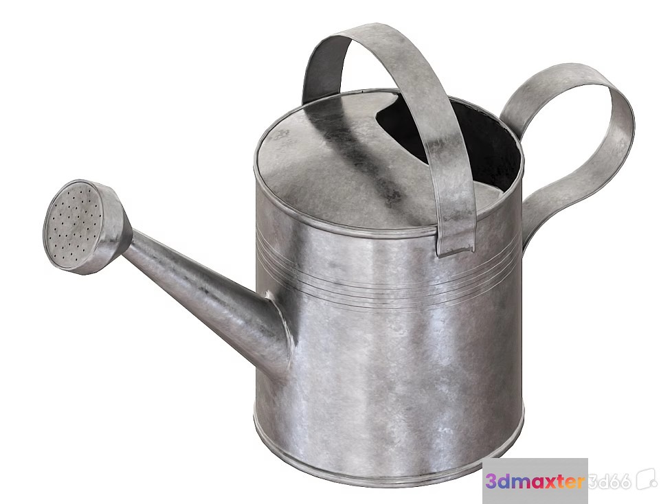 A Metal Watering Can 3D Model - 21663 - VRAY Render