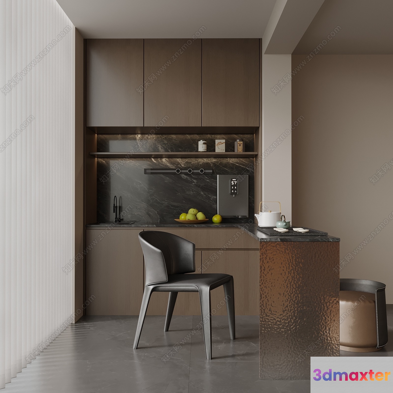 Modern Kitchen Design 3D Model - 13426 - VRAY Render