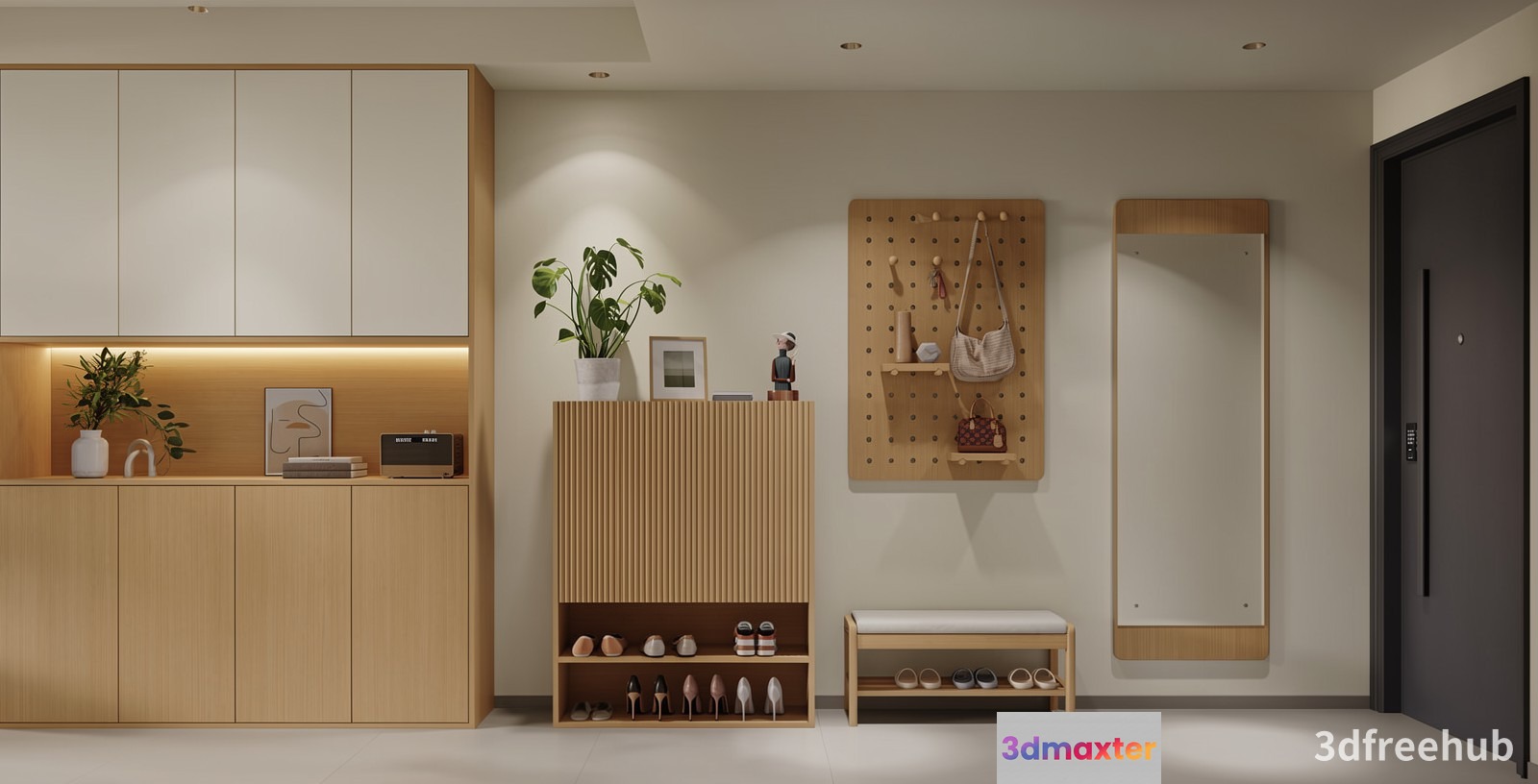 Modern Entryway 3D Model - 22591 - VRAY Render