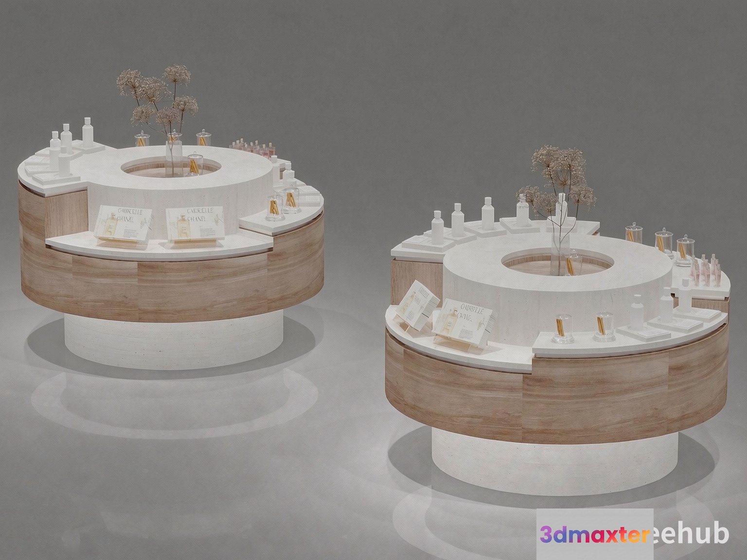 A 3D Rendering Of A Circular Display Stand 3D Model - 19657 - VRAY Render
