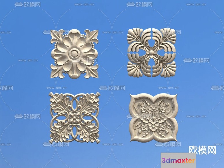 Decorative Wall Art Pieces 3D Model - 122 - VRAY Render