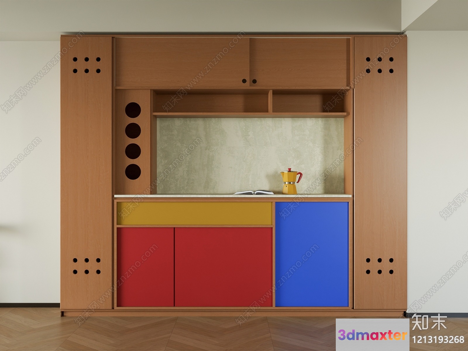 Cozy Kitchen Cabinetry 3D Model - 5226 - VRAY Render