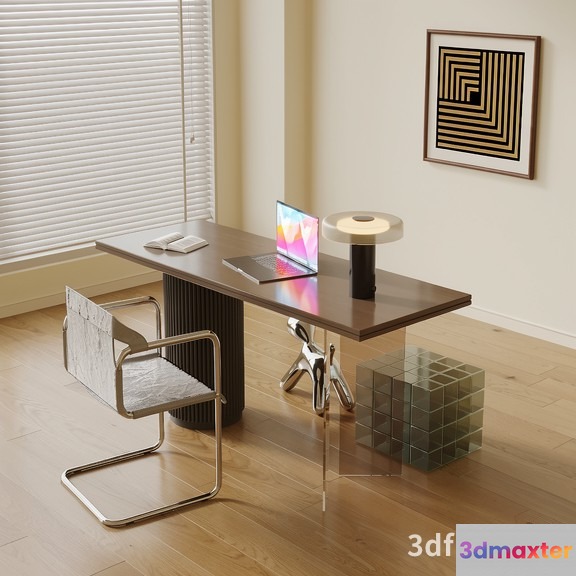 Modern Home Office 3D Model - 20929 - VRAY Render