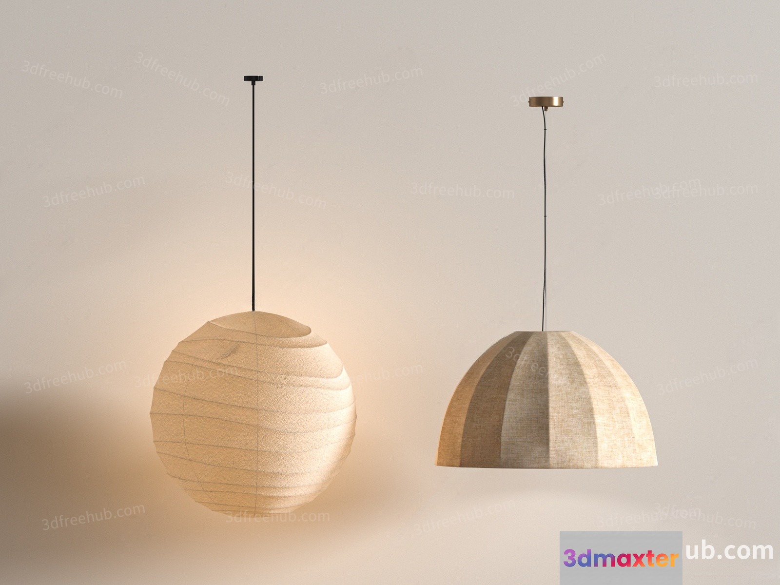 A Hanging Light Fixture 3D Model - 19880 - VRAY Render