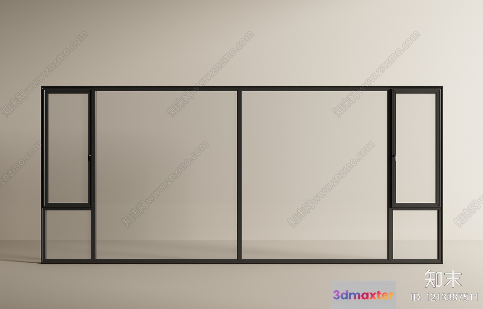 Minimalist Metal Frame 3D Model - 14483 - VRAY Render