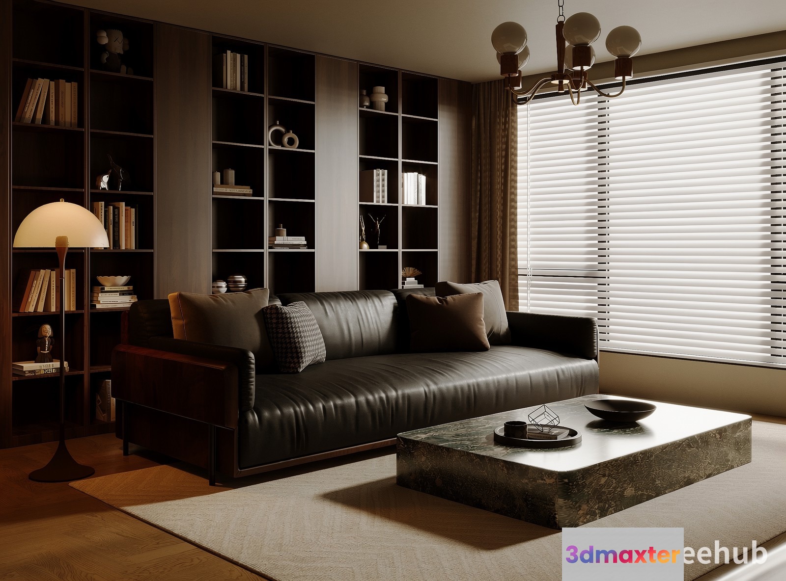 Modern Living Room 3D Model - 22029 - VRAY Render