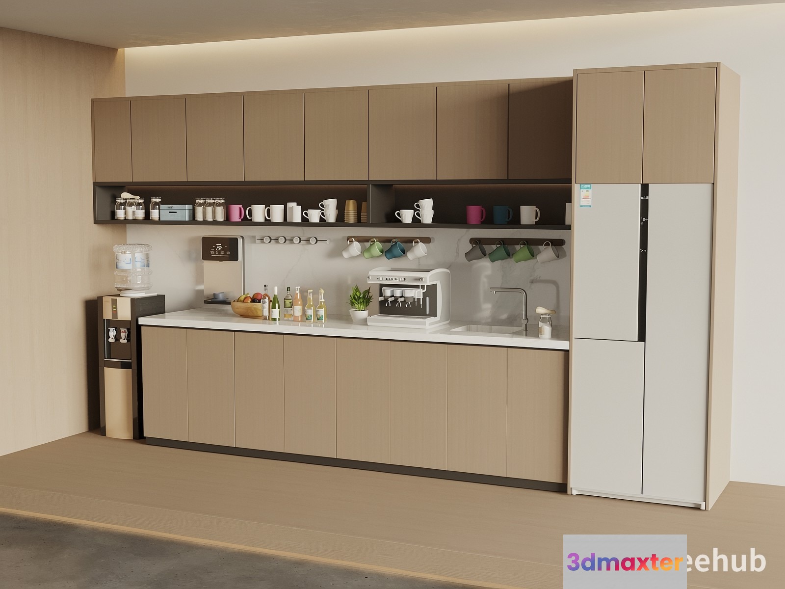 Modern Kitchen 3D Model - 22963 - VRAY Render