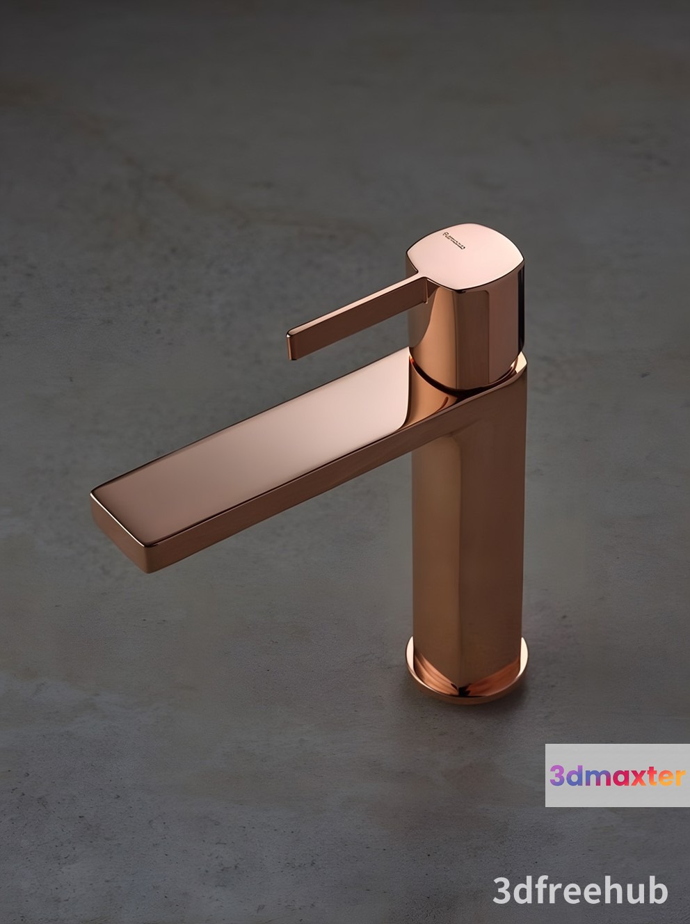 A Rose Gold Faucet 3D Model - 21613 - VRAY Render