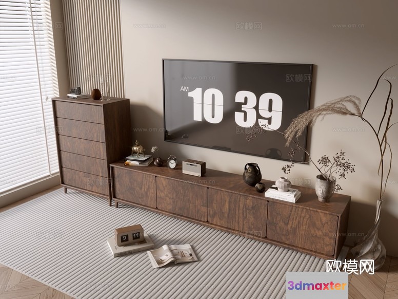 Modern Living Room 3D Model - 16263 - VRAY Render