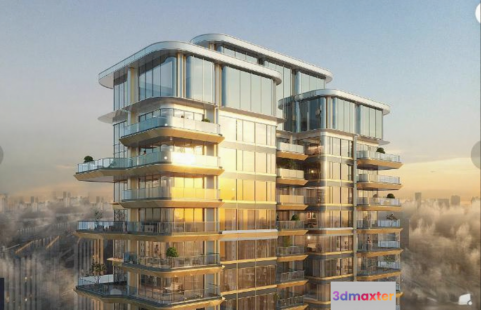High-Rise Building 3D Model - 17816 - CORONA Render