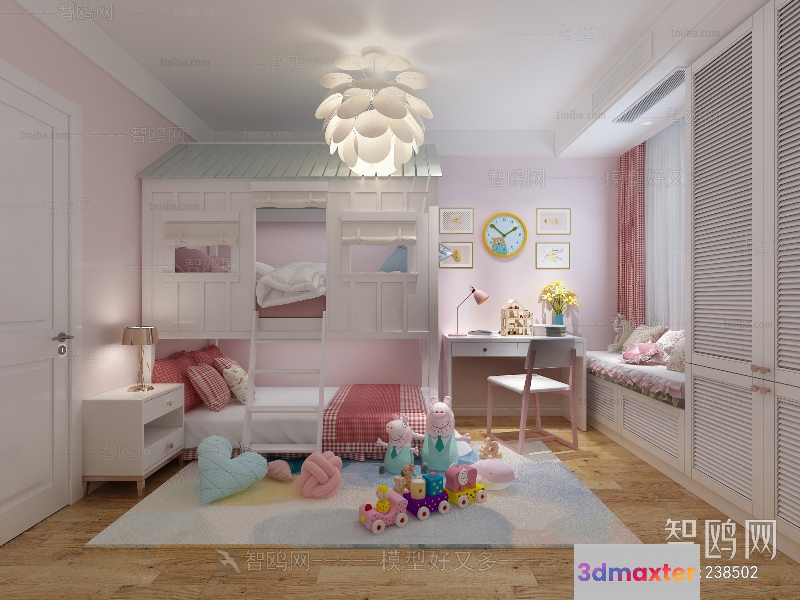 Cozy Children'S Bedroom 3D Model - 20225 - VRAY Render