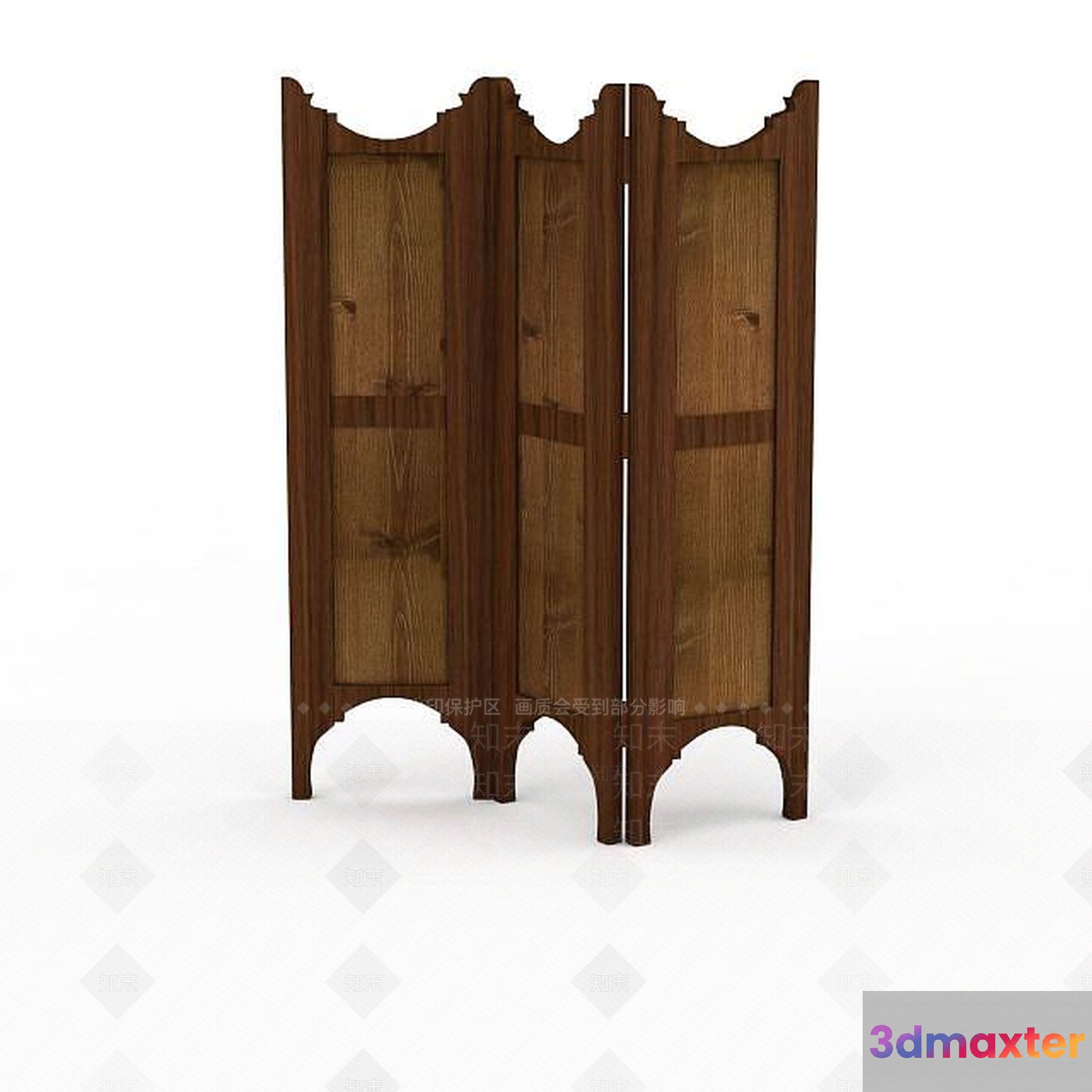 Wooden Room Divider 3D Model - 3527 - VRAY Render