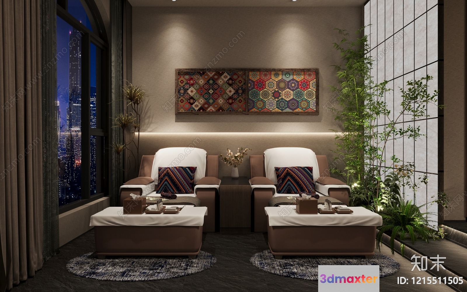 Cozy Spa Room 3D Model - 10641 - VRAY Render