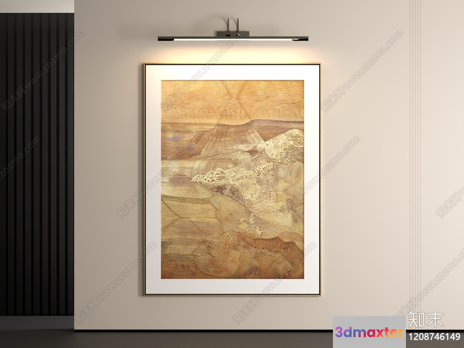 Modern Light Fixture 3D Model - 21755 - VRAY Render